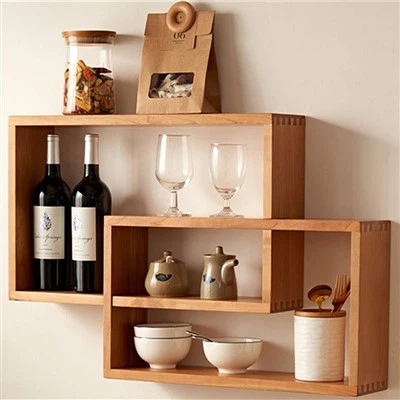 Cherry Wood Solid Wood Wall Shelf